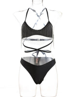 Sexy Black Sparkle Swimsuit - | LIMITLESS FIT WEAR