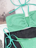 2 Piece Sexy Green Bandage Bikini - | LIMITLESS FIT WEAR