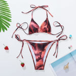 3 Piece Women Tie Dye Bikini Set - | LIMITLESS FIT WEAR
