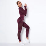 ACTIVE Matching 2PC Set - Wine Red / L | LIMITLESS FIT WEAR