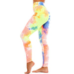 Anti Cellulite Tye Dye Seamless Leggings - Rainbow / S | LIMITLESS FIT WEAR