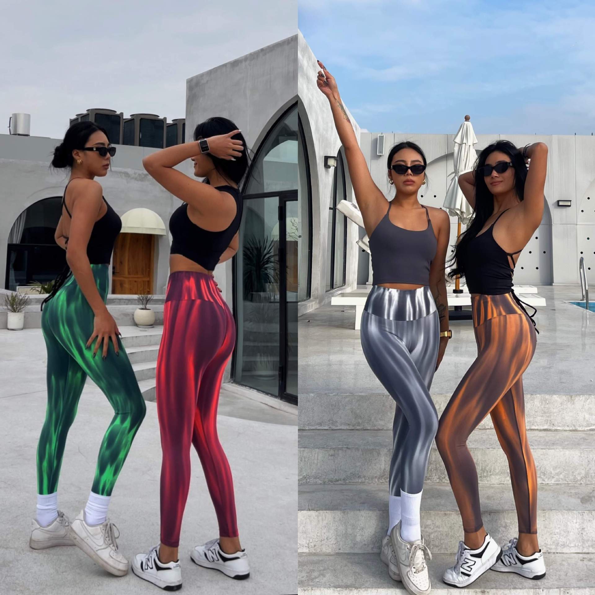 Buy AUROLA CAMO Collection Workout Leggings for Women Subtle Logo Seamless  Scrunch Gym Tights Yoga Running Active Pants Online at desertcartCyprus