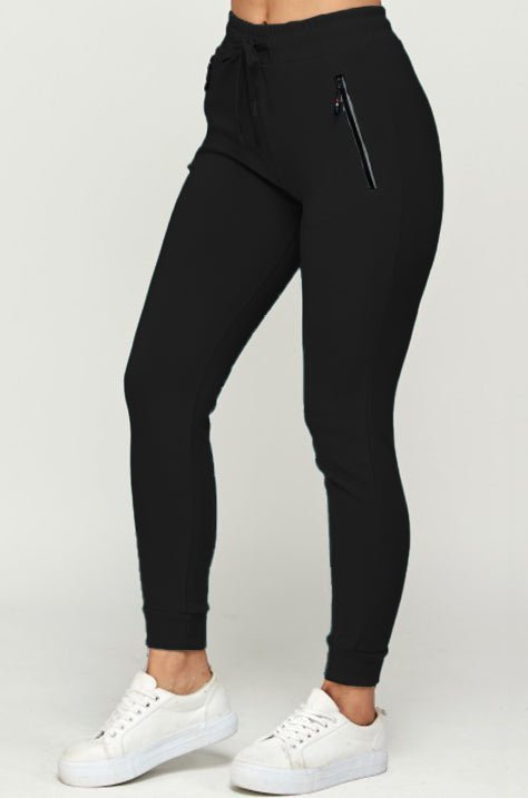 Essential High Rise Joggers w/ Pockets - | LIMITLESS FIT WEAR