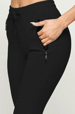 Essential High Rise Joggers w/ Pockets - Black / S | LIMITLESS FIT WEAR