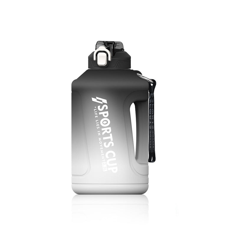 Get Motivated Water Bottle (50oz to 128oz) - Black Fade / 1.5L (50oz) | LIMITLESS FIT WEAR