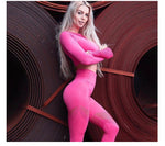 'Amanda' Long Sleeve Top - Pink / S | LIMITLESS FIT WEAR