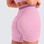 Elevate Seamless Highwaist Shorts - Pink / S | LIMITLESS FIT WEAR
