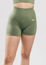 Magnify Scrunch Shorts - XS / Army Green | LIMITLESS FIT WEAR