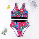 NEW Plus Size Active Two-Piece Floral Bikini - 0XL / Pink | LIMITLESS FIT WEAR