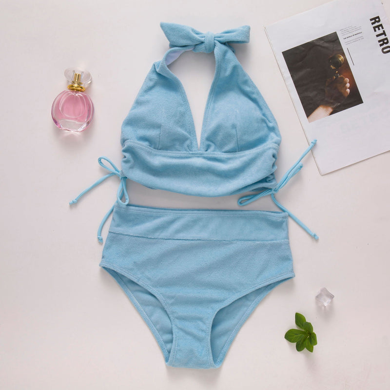 NEW Sky Blue Lovely Swimsuit - Small / Light Blue | LIMITLESS FIT WEAR