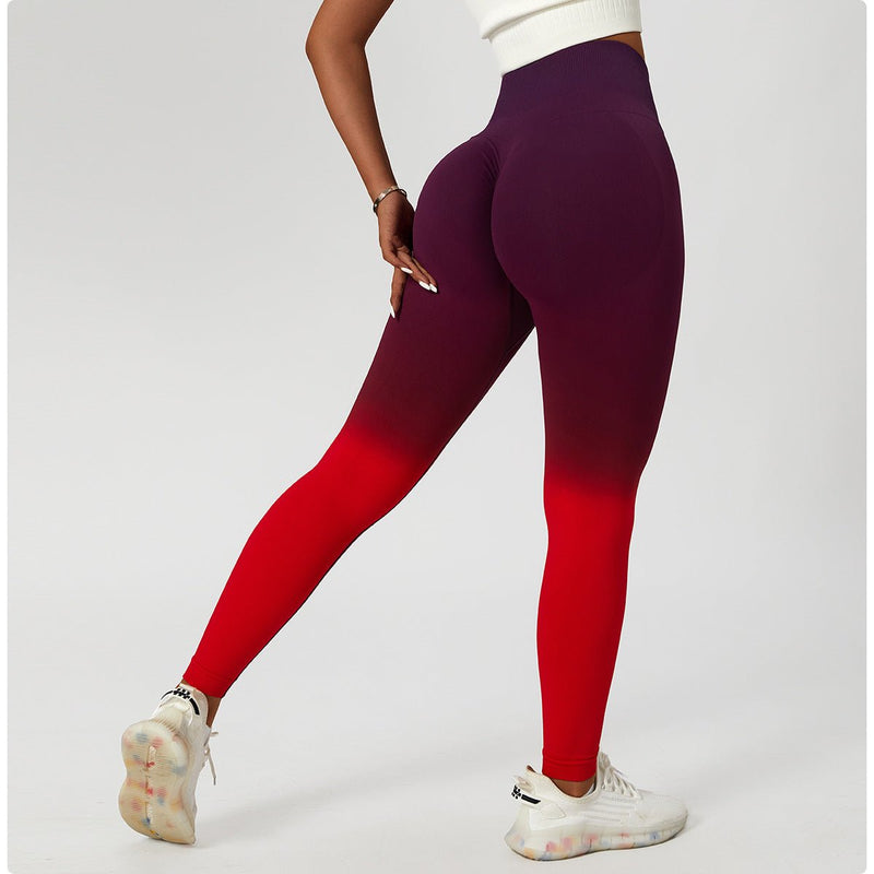 Ombre Seamless Scrunch Leggings - LIMITLESS FIT WEAR | FITNESS & FASHION
