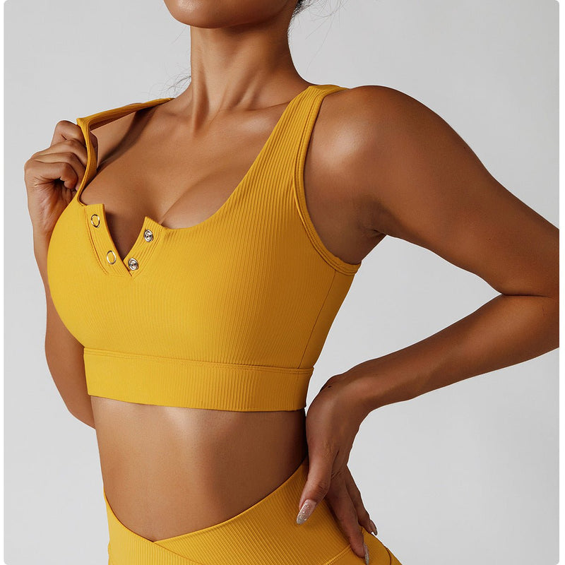 Ribbed Sexy Sports Bra - | LIMITLESS FIT WEAR