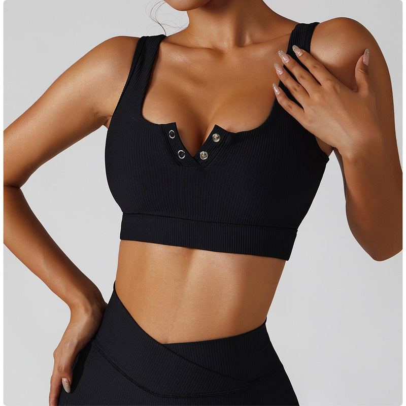 Ribbed Sexy Sports Bra - | LIMITLESS FIT WEAR