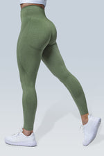 'Veronica' Seamless Leggings - Light Green / XS | LIMITLESS FIT WEAR